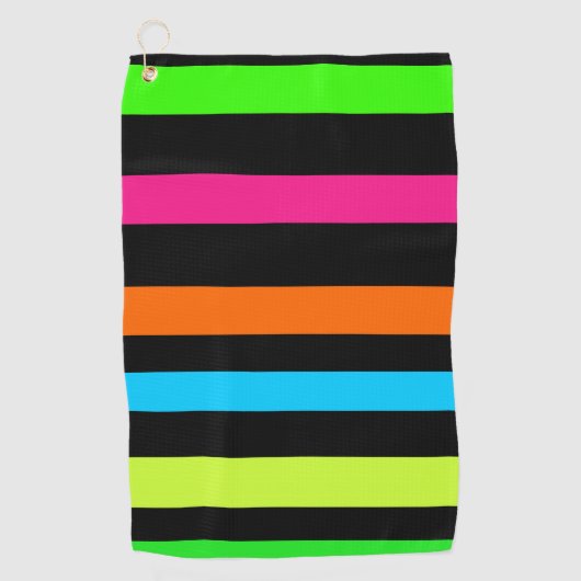 Neonstreifen Golfhandtuch (Vorderseite)