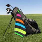 Neonstreifen Golfhandtuch (Gras)