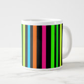 Neonstreifen Jumbo-Tasse (Vorderseite Rechts)