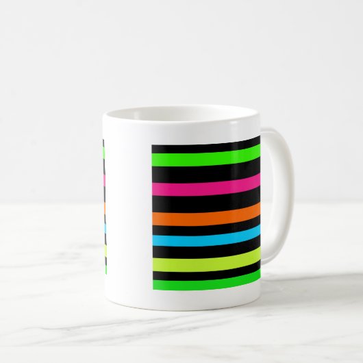 Neonstreifen Kaffeetasse (VorderseiteRechts)