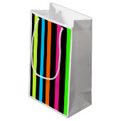 Neonstreifen Kleine Geschenktüte (Rückseite Schrägansicht)