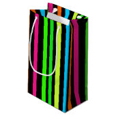 Neonstreifen Kleine Geschenktüte (Rückseite Schrägansicht)