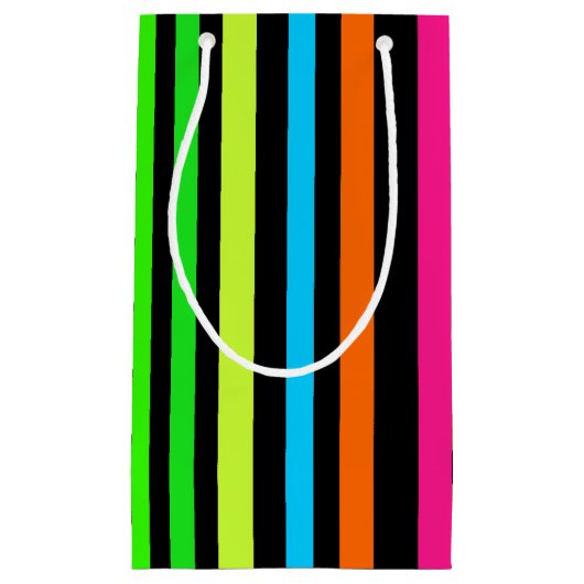 Neonstreifen Kleine Geschenktüte (Vorderseite)