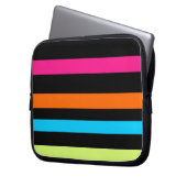 Neonstreifen Laptopschutzhülle (Vorderseite Links)