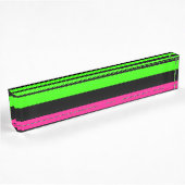 Neonstreifen Namensplakette