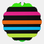 Neonstreifen Ornament Karte (Rückseite)