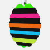 Neonstreifen Ornament Karte (Links)