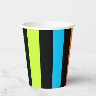 Neonstreifen Pappbecher