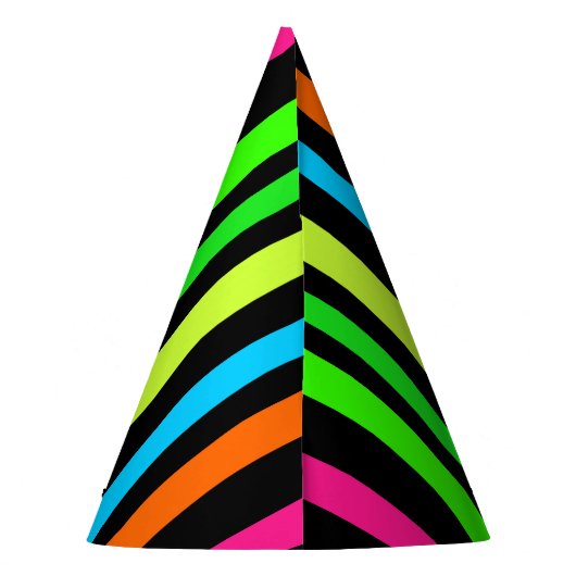 Neonstreifen Partyhütchen (Rückseite)