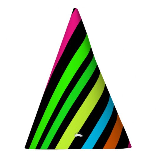 Neonstreifen Partyhütchen (Rechts)