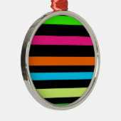 Neonstreifen Silbernes Ornament (Rechts)