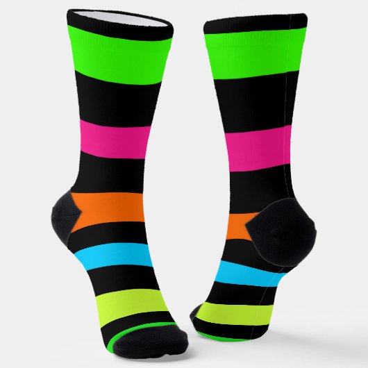 Neonstreifen Socken (Gewinkelt)