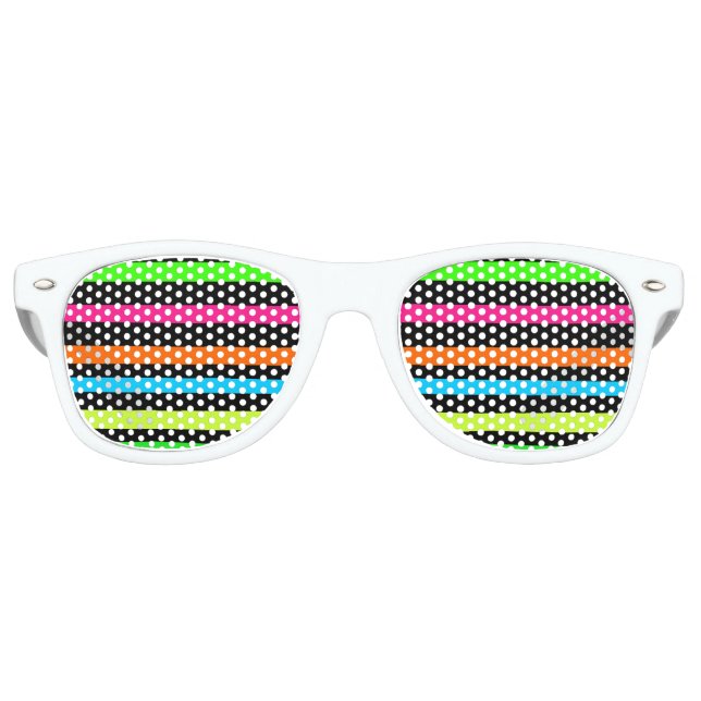 Neonstreifen Sonnenbrille (Vorderseite)