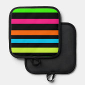 Neonstreifen Topflappen (Vorderseite/Rückseite)