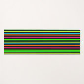Neonstreifen Yogamatte (Vorderseite (Horizontal))
