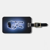 Neonstück Gepäckanhänger (Vorderseite horizontal)