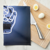 Neonstück Geschirrtuch (Viertel Falte)