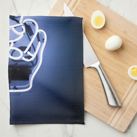 Neonstück Geschirrtuch (Viertel Falte)