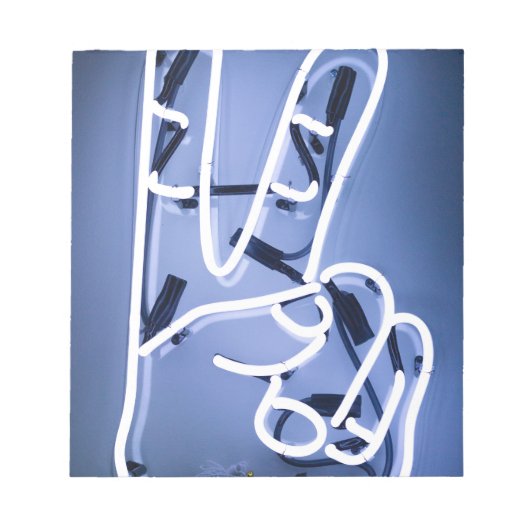 Neonstück Notizblock (Vorderseite)