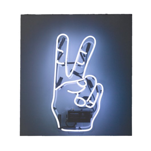 Neonstück Notizblock (Vorderseite)