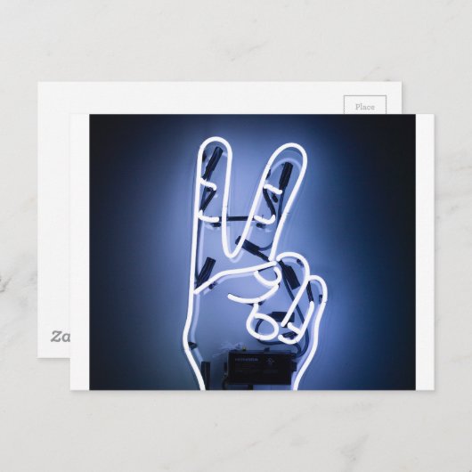 Neonstück Postkarte (Vorne/Hinten)