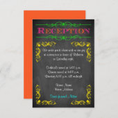 Neontafel-Schläger Mitzvah Empfangs-Karte Einladung (Vorne/Hinten)