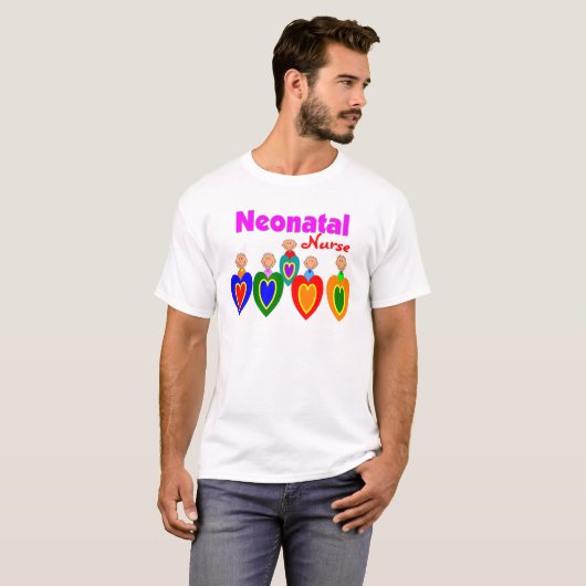 Neontal Krankenschwester--Entzückende T-Shirt (Vorne ganz)