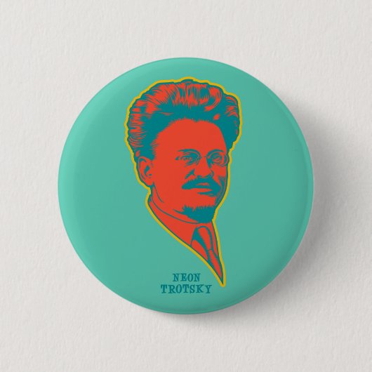 NeonTrotsky Button (Vorderseite)