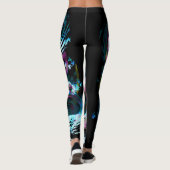 Neontsunami-Leggings entworfen von Haydee Leggings (Rückseite)