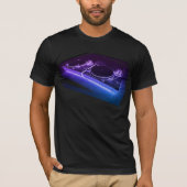 NeonTurntable-T - Shirt DJ 3D (Vorderseite)