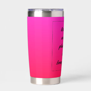 Neonverlauf Rot zu Pink Thermobecher