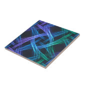 Neonverwobene Lichtbänder Abstracte Fusionsdesign Fliese (Seite)