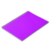Neonviolette einfarbige Minimalist Notizblock (Linke Seite)
