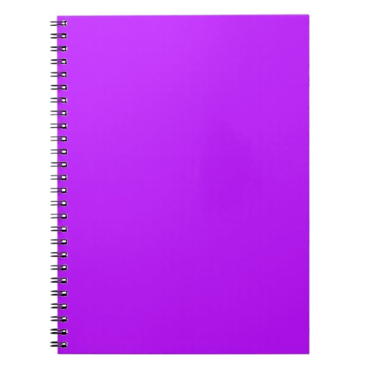 Neonviolette einfarbige Minimalist Notizblock (Vorderseite)