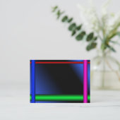 NeonVisitenkarte-Schablone #2 Visitenkarte (Stehend Vorderseite)