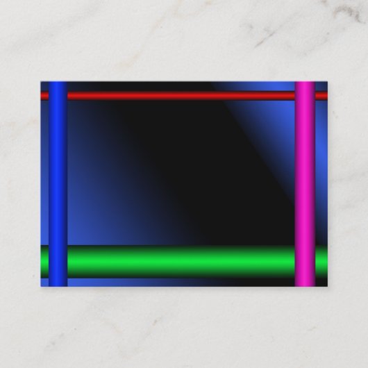 NeonVisitenkarte-Schablone #2 Visitenkarte (Vorderseite)