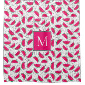 Neonwassermelone auf Samen-Muster Duschvorhang (Vorderseite)