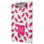 Neonwassermelone auf Samen-Muster Klemmbrett (Links)