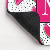 Neonwassermelone auf Samen-Muster Mousepad (Ecke)