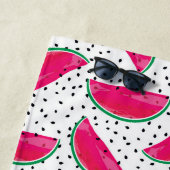 Neonwassermelone auf Samen-Muster Strandtuch (Beispiel)