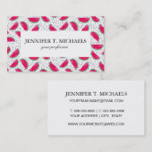 Neonwassermelone auf Samen-Muster Visitenkarte (Vorne/Hinten)
