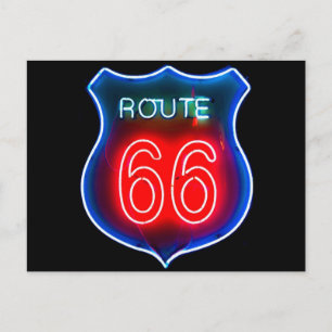 Neonweg 66 Zeichen Postkarte