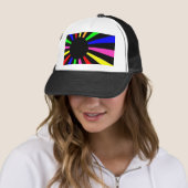 Neonweltflagge Truckerkappe (Beispiel)