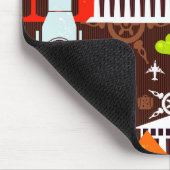 Neonweltreise-Muster Mousepad (Ecke)