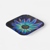 NeonWildBlume Pappteller (Gewinkelt)