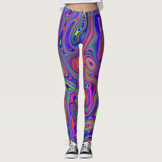 NeonWirbel Leggings (Vorderseite)