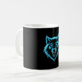 Neonwolf Kaffeetasse (Vorderseite Links)