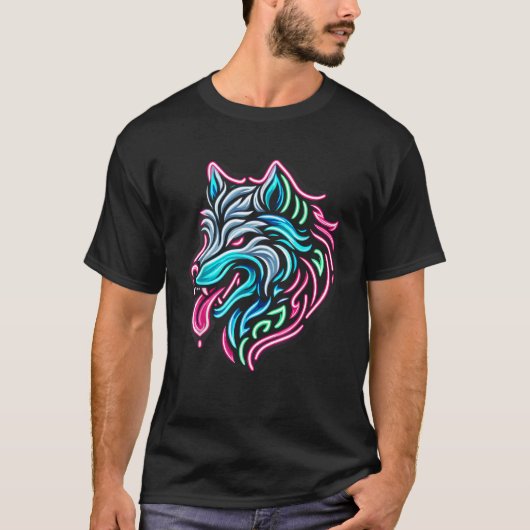 Neonwolf T-Shirt (Vorderseite)