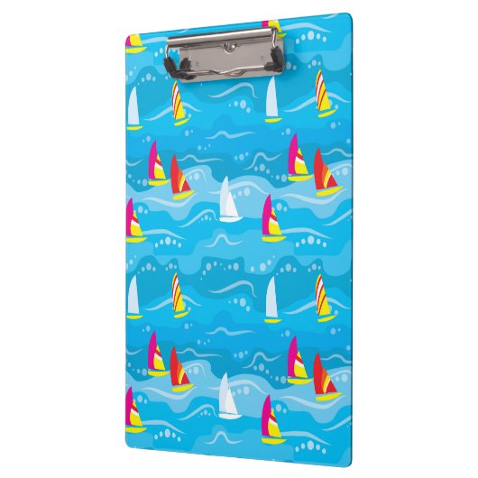 Neonyacht-Muster Klemmbrett (Links)