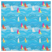 Neonyacht-Muster Stoff (Muster)